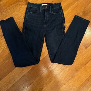 Madewell high rise jeans dark wash